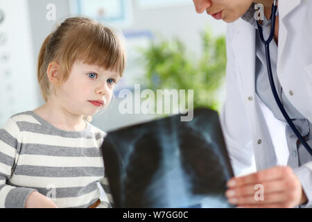 Kid Patienten, Ärzte Termin Stockfoto