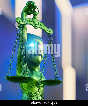Die Korruption der Justiz System - 3D-Rendering Stockfoto