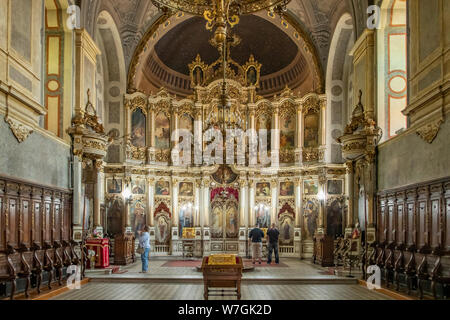 Altar Symbole in der Kathedrale von St George, Novi Sad, Serbien Stockfoto