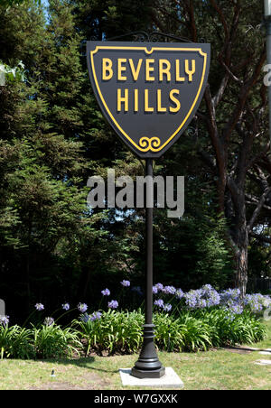 Beverly Hills Zeichen in Los Angeles, Kalifornien Stockfoto