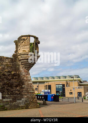 Bleibt der Sentry Box auf der Cromwell ära Zitadelle, Ayr, South Ayrshire, Schottland, Großbritannien Stockfoto