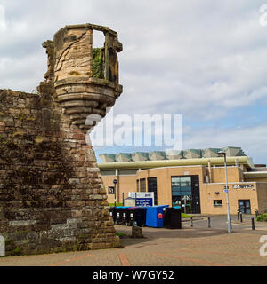 Bleibt der Sentry Box auf der Cromwell ära Zitadelle, Ayr, South Ayrshire, Schottland, Großbritannien Stockfoto