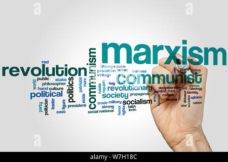 Marxismus Word Cloud-Konzept Stockfoto