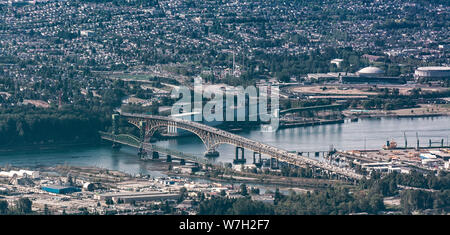 Der hüttenarbeiter Memorial Bridge, North Vancouver Stockfoto