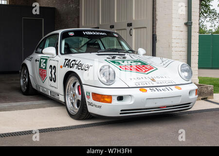 1991 Porsche 964 Carrera Cup in Bicester Heritage Center super Jagtfall. Bicester, Oxfordshire, England Stockfoto