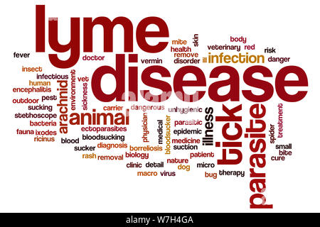 Lyme Krankheit Wort cloud Stockfoto