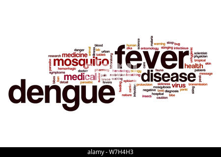 Dengue-fieber Wort cloud Stockfoto