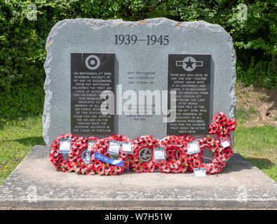 USAF und Kriegerdenkmal 1939-1945, RAF Wattisham Airfield, Suffolk, England, Großbritannien Stockfoto