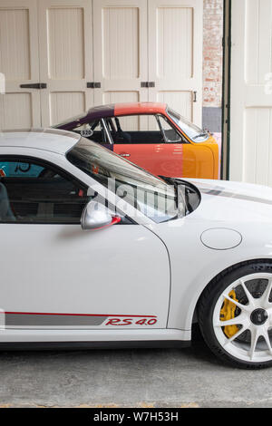 2012 Porsche 911 GT3 RS 4.0 im Bicester Heritage Center super Jagtfall. Bicester, Oxfordshire, England Stockfoto