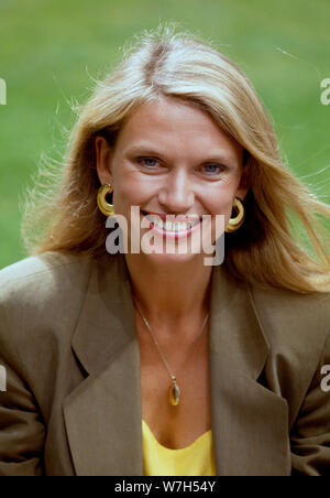 Schauspielerin und Rundfunksprecher Anneka Rice Stockfoto