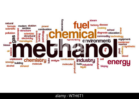 Methanol Wort cloud Konzept Stockfoto