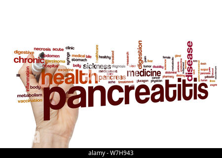 Pankreatitis Wort cloud Stockfoto