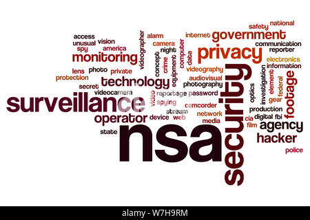 NSA Wort cloud Konzept Stockfoto