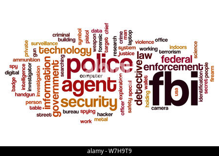 FBI Wort cloud Konzept Stockfoto