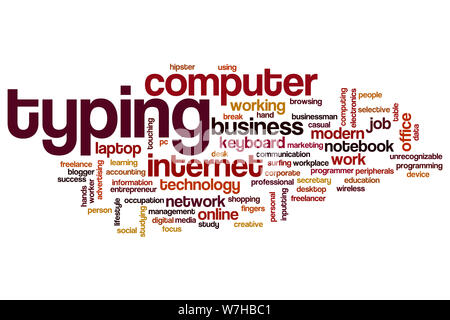 Sie Word cloud Konzept Stockfoto