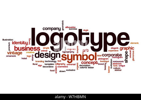 Logo Wort cloud Konzept Stockfoto