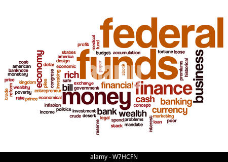 Federal Funds Wort cloud Konzept Stockfoto