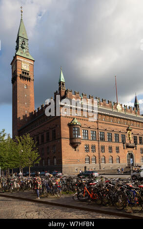 Kopenhagen Radhus oder Rathaus, RadhusPladsen, Kopenhagen, Dänemark Skandinavien Europa Stockfoto