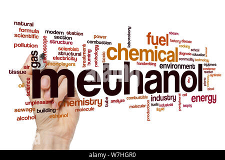 Methanol Wort cloud Konzept Stockfoto