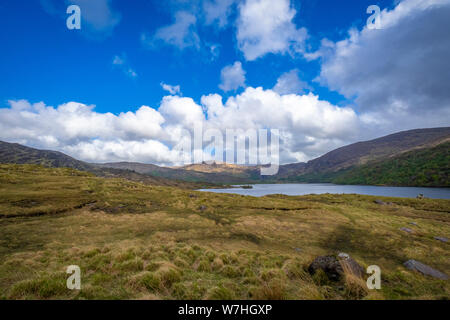 Naherholungsgebiet in den Gleninchaquin Park, Co Kerry, Irland Stockfoto