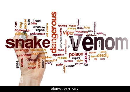 Venom Wort cloud Konzept Stockfoto