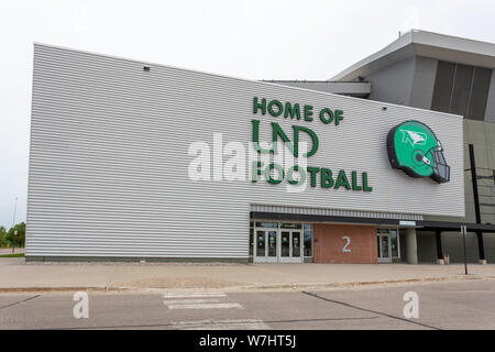 GRAND Forks, ND/USA - Juni 28, 2019: alerus Center auf dem Campus der Universität von North Dakota Stockfoto