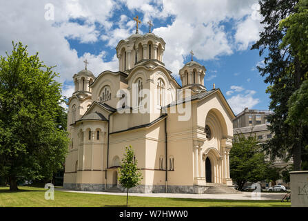 Kirche der hll. Cyrill und Methodius, der serbisch-orthodoxen Kirche - Ljubljana, Slowenien Stockfoto