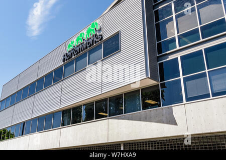 Juli 30, 2019 Santa Clara/CA/USA - HortonWorks Hauptsitz im Silicon Valley; Hortonworks ihre Fusion mit Cloudera abgeschlossen im Januar 2019 Stockfoto