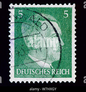 Deutschland Briefmarke - Adolf Hitler (1889-1945), Bundeskanzler Stockfoto