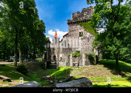 Gotische Burg in Grodziec, Niederschlesien, Polen Stockfoto