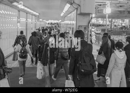 Manchmal Tokio sieht einfach Authentischer in Schwarz und Weiß! Stockfoto