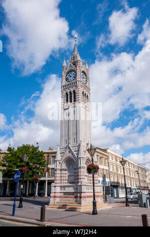 Die Victoria Uhrturm auf Rochester Road in Gravesend Kent. Stockfoto