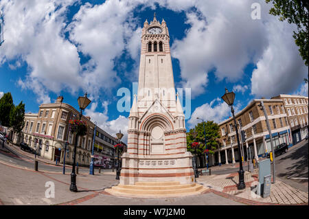 Die Victoria Uhrturm auf Rochester Road in Gravesend Kent. Stockfoto