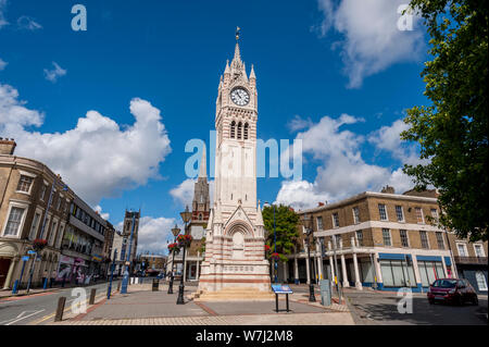 Die Victoria Uhrturm auf Rochester Road in Gravesend Kent. Stockfoto