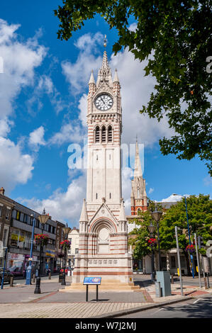 Die Victoria Uhrturm auf Rochester Road in Gravesend Kent. Stockfoto