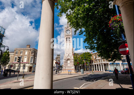 Die Victoria Uhrturm auf Rochester Road in Gravesend Kent. Stockfoto