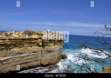 Landschaft der Loch Ard Gorge, Port Campbell National Park in Victoria in Melbourne, Australien, 4. September 2017. Stockfoto