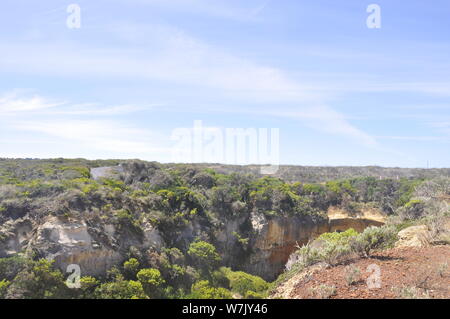 ------ Landschaft der Loch Ard Gorge, Port Campbell National Park in Victoria in Melbourne, Australien, 21. Dezember 2012. Stockfoto