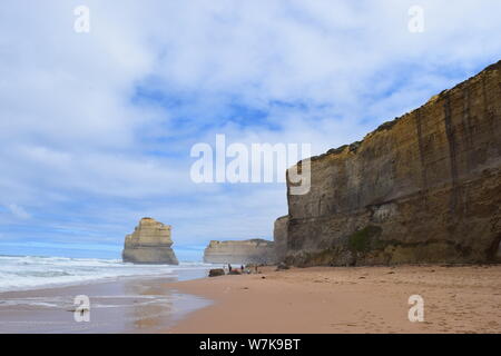 ------ Landschaft von Gibson Schritte im Port Campbell National Park entlang der Great Ocean Road in Melbourne, Victoria, Australien, 28. Februar 2016. Stockfoto