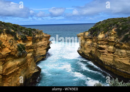 ------ Landschaft der Loch Ard Gorge, Port Campbell National Park in Victoria in Melbourne, Australien, 28. Februar 2016. Stockfoto