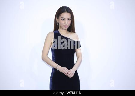 ** TAIWAN AUS ** Hebe Tien Fu-chen der Taiwanese Girl Group S.H.E besucht eine Werbeveranstaltung für Pandora in Taiwan, 29. August 2017. Stockfoto