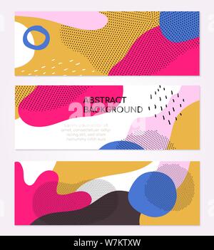 Farbige Vorlagen - moderne Abstrakte horizontale Banner Stock Vektor
