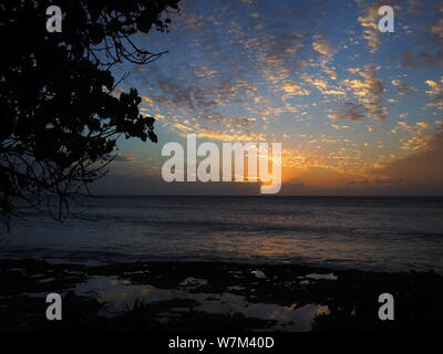 Sonnenuntergang am Koolina Oahu Hawaii Stockfoto