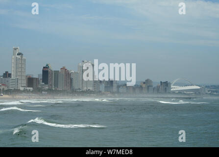 Am Strand von Durban, Kwazulu Natal, Südafrika Stockfoto