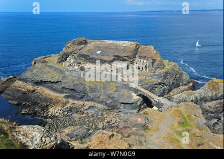 Vauban Festung an der Pointe des Capucins in Camaret-sur-Mer, Finistère, Bretagne, Frankreich, Juni Stockfoto