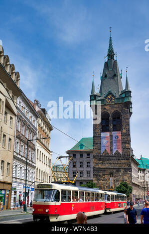 In Prag in der Tschechischen Republik. Henry's Tower Stockfoto