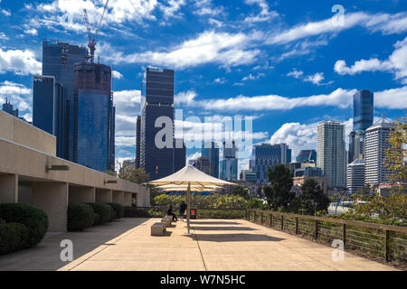 Brisbane City Art Gallery Gärten Stockfoto