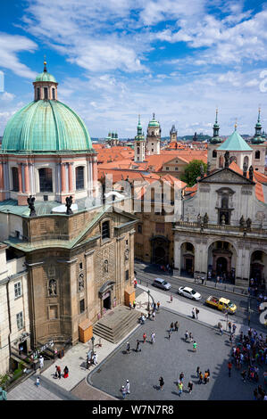 In Prag in der Tschechischen Republik. Hl. Franz von Assisi Kirche Stockfoto
