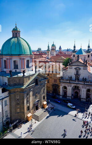 In Prag in der Tschechischen Republik. Hl. Franz von Assisi Kirche Stockfoto
