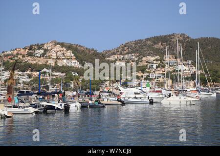 August 2019 Morgen in Port Andratx, Mallorca Stockfoto